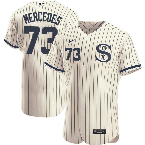 Men Chicago White Sox #73 Mercedes Cream stripe Dream version Elite Nike 2021 MLB Jerseys